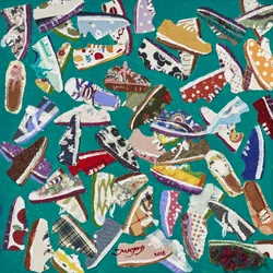 Bunte Schuhkollektion