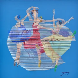 Dynamische Balletttänzer