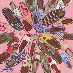 Hübsche Gemusterte Schuhe