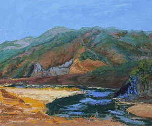 Ruhiger Bergfluss