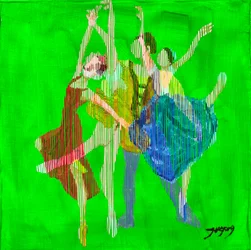 Lebendige Balletttänzer