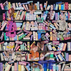 Verspielte Bücherregalmuster