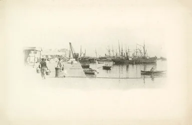 Eine von Jules Gervais-Courtellemonts Ansichten von Algerien (s/w Foto)