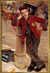 Der kleine englische Schuhputzer, Gemälde (1848-1884), 1882, Maße: 0,89 x 1,32 m, Paris, Kunstgewerbemuseum