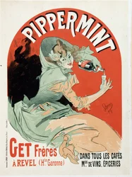 Werbeplakat für Pippermint Get Frères