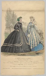 Moden von Mme. Antonie Lalanne, Nr. 791, aus Le Moniteur de la Mode, 1848