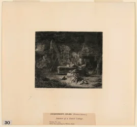 Innenansicht eines niederländischen Häuschens, aus "Radierungen von Bildern im Metropolitan Museum, New York"