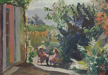 Der sonnenbeschienene Garten