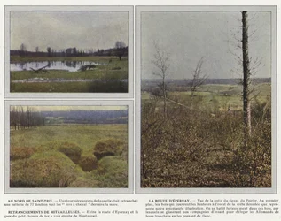 Im Norden von Saint-Prix, Die Straße von Epernay, Maschinengewehrstellungen