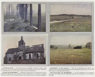 Rund um Soisy, Mondement von den Sümpfen gesehen, Die Kirche von Mondement, Auf dem Plateau von Mondement