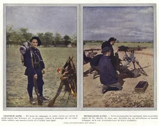 Alpenjäger, Maschinengewehrschützen der Alpen