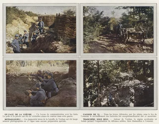 En Face de la Voevre, Caisson de 75, Mitrailleurs, Tranchees Sous Bois