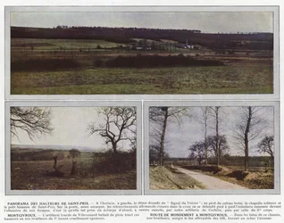 Panorama der Höhen von Saint-Prix, Montgivroux, Route de Mondement a Montgivroux