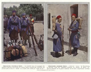 Tirailleurs, neue Uniform, Tirailleurs, alte Uniform