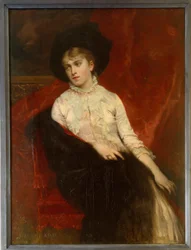 Porträt von Jeanine Dumas Davy de la Pailleterie (1867-1943), Tochter von Alexandre Dumas Sohn und Ehefrau von Ernest Hauterive