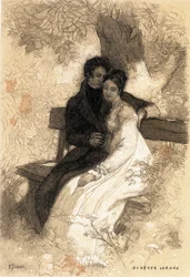 Illustration für Eugenie Grandet von Auguste Leroux