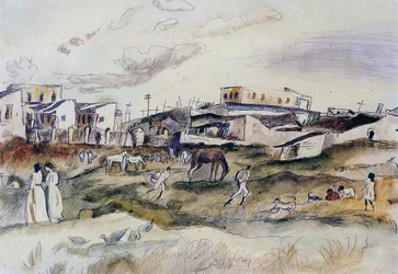 Eine Straße in Havanna, Kuba, 1917