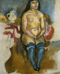 Asiat in blauen Strümpfen; Asiatique aux Bas Bleus, 1922
