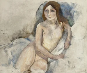 Blondes Mädchen posiert; Jeune Fille Blonde Posant, 1912