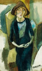 Hermin in Blau, 1916