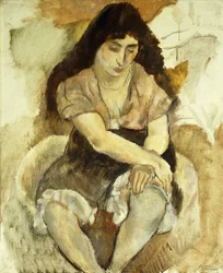 Sitzende junge Frau, 1921