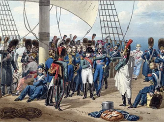 Napoleon kehrt von der Insel Elba zurück