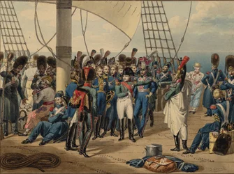 Napoleon kehrt von der Insel Elba zurück, 1815