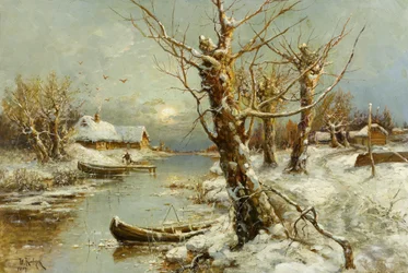 Winterflusslandschaft, 1897