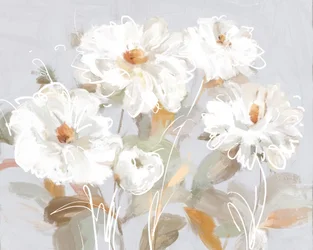 Abstrakte weiße Blumen