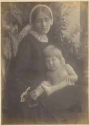 Mrs. Herbert Duckworth mit Gerald Duckworth