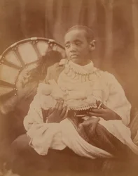 Prinz Dejatch Alamayou von Abessinien, um 1868