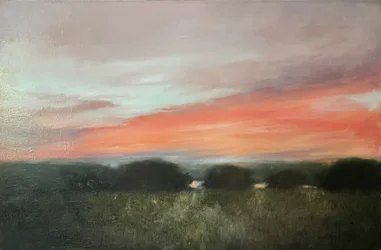 Lebendige Sonnenuntergangslandschaft