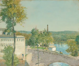 Fabriken der U.S. Thread Company, Willimantic, Connecticut, ca. 1893-1897