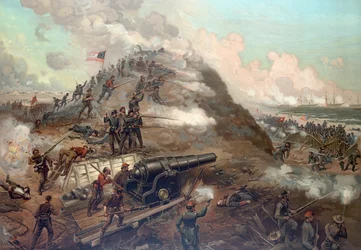 Eroberung von Fort Fisher, veröffentlicht 1887