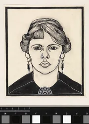 Porträt einer Frau, von vorne