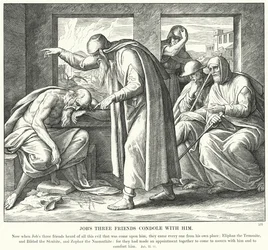 Hiobs drei Freunde trösten ihn