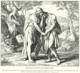 Jonathans Bund mit David (Gravur)