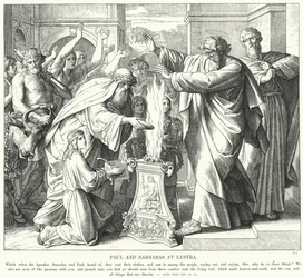 Paulus und Barnabas in Lystra