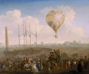 Der Aufstieg von Lunardis Ballon von St George
