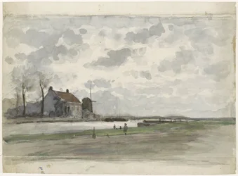 Kanal mit einer Mühle