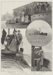 Probefahrt der Hornet, des neuen Torpedoboot-Zerstörers, in Gravesend, Samstag, 9. Juni