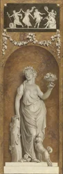 Tapete mit Bacchante