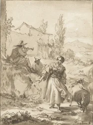Hirte mit Schalmei