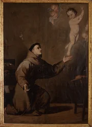 Pfarrmuseum. Gemälde. Heiliger Antonius von Padua (San Antonio de Padua). Kopie von José Ribera. Öl auf Leinwand. 17. Jahrhundert.