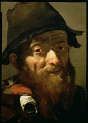 Kopf eines alten Mannes, Detail (Porträt eines alten Mannes mit einer Zwiebel)