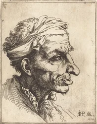 Kleiner grotesker Kopf
