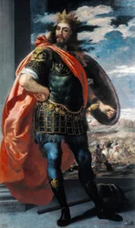 Darstellung von König Visigoth Alaric II (484-507)