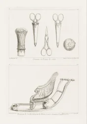 Design von Schere und Stockknauf