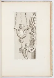 Kirchenlampe, Platte 83, aus Oeuvres de Juste-Aurèle Meissonnier