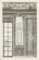 Ansicht der Trumeaux des gleichen Kabinetts, 3. Tafel